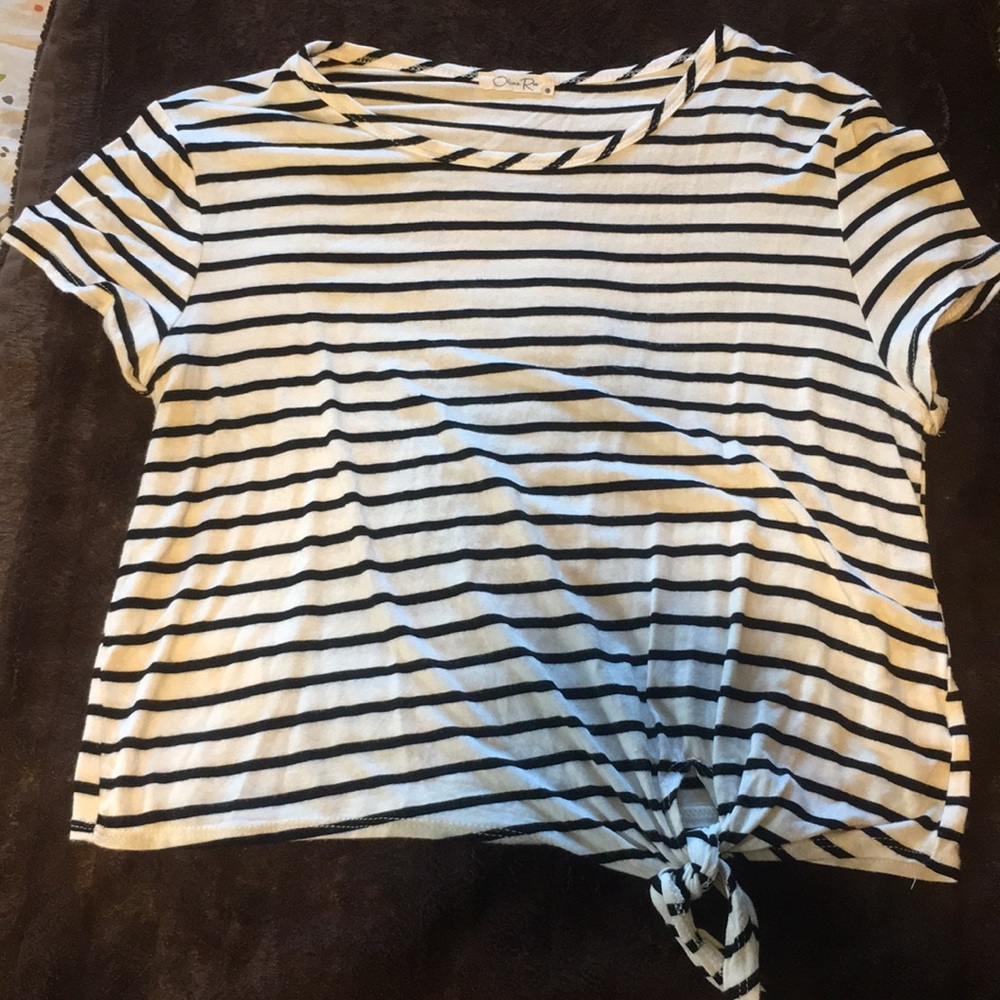 Stripped Crop top t-shirt